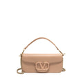 VALENTINO GARAVANI VLOGO SIGNATURE SHOULDER BAG CALFSKIN LIGHT PINK LGHW