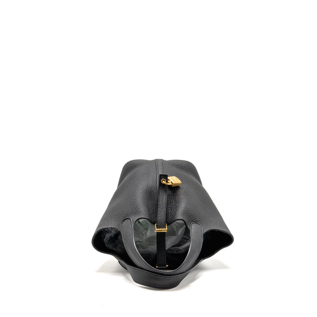HERMES PICOTIN 18 LOCK BAG CLEMENCE BLACK GHW