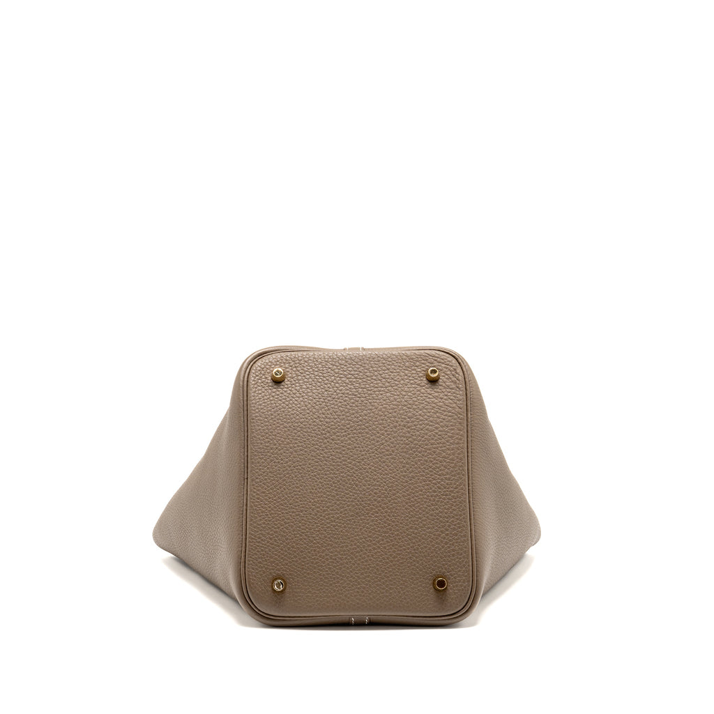 HERMES PICOTIN 22 LOCK BAG CLEMENCE ETOUPE GHW