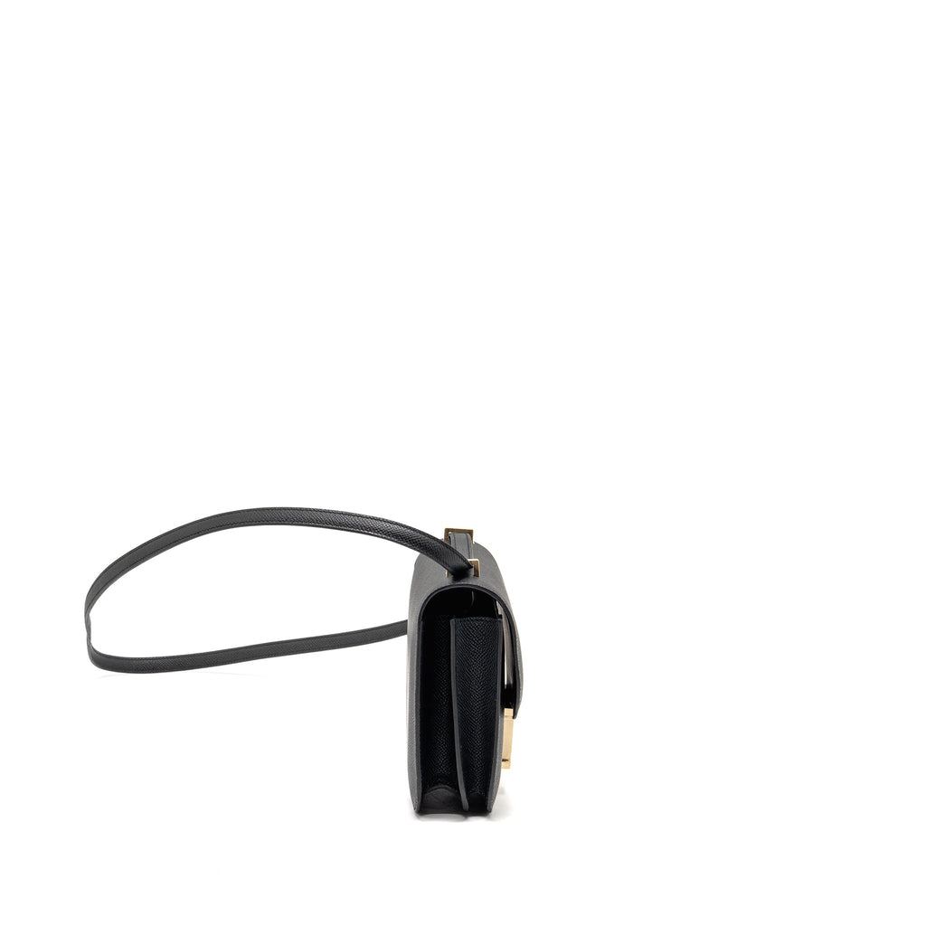 HERMES MINI CONSTANCE EPSOM BLACK BRUSHED GHW
