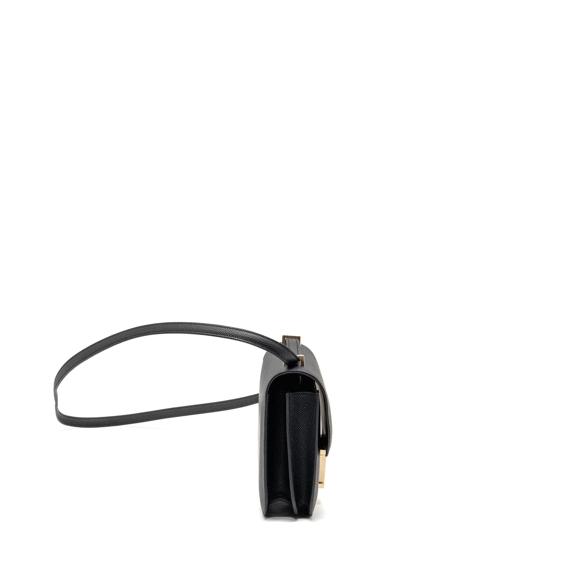 HERMES MINI CONSTANCE EPSOM BLACK BRUSHED GHW