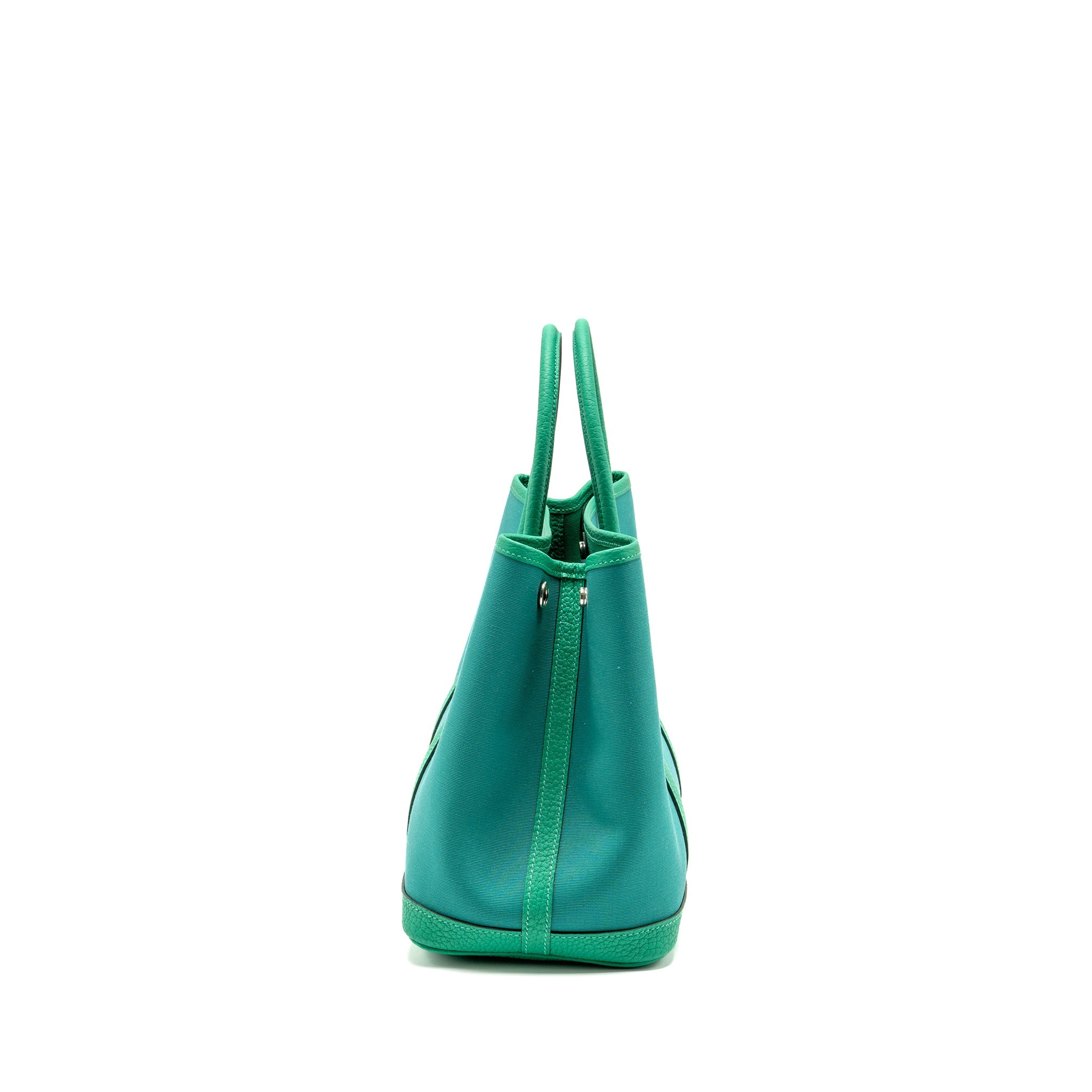 HERMES GARDEN PARTY 30 CANVAS/NEGONDA VERT VERONE-MENTHE/MENTHE SHW