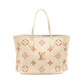LOUIS VUITTON NEVERFULL MM MONOGRAM EMPREINTE CRÈME/ROSE TRIANON GHW