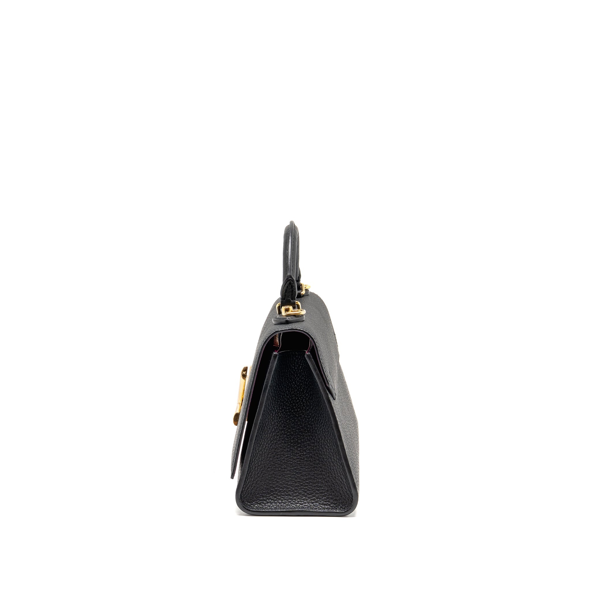 LOUIS VUITTON TWIST ONE HANDLE PM TAURILLON LEATHER BLACK/PINK GHW