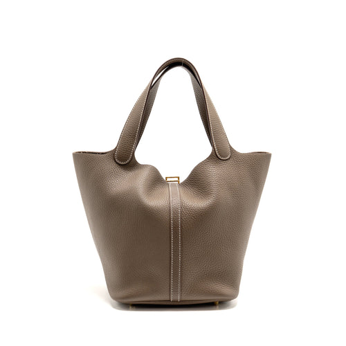 HERMES PICOTIN 22 LOCK BAG CLEMENCE ETOUPE GHW