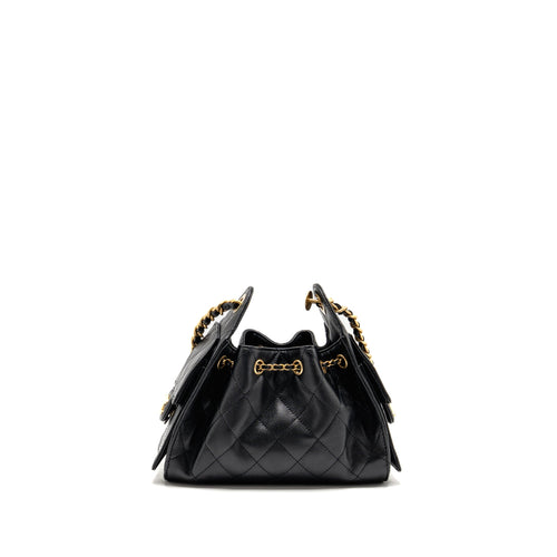 CHANEL MINI 25 BAG CAVIAR BLACK GHW (MICROCHIP)