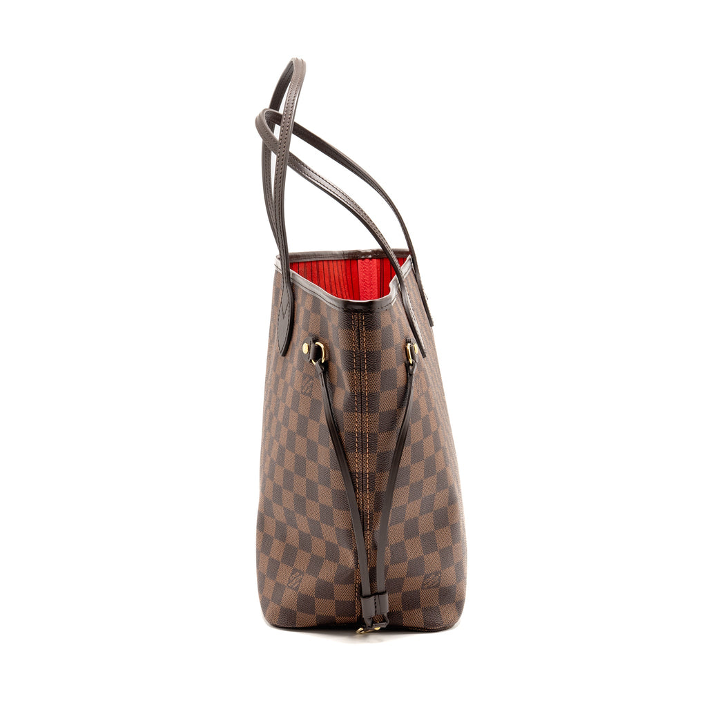 LOUIS VUITTON NEVERFULL MM DAMIER EBENE GHW