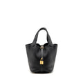 HERMES PICOTIN 18 LOCK BAG CLEMENCE BLACK GHW