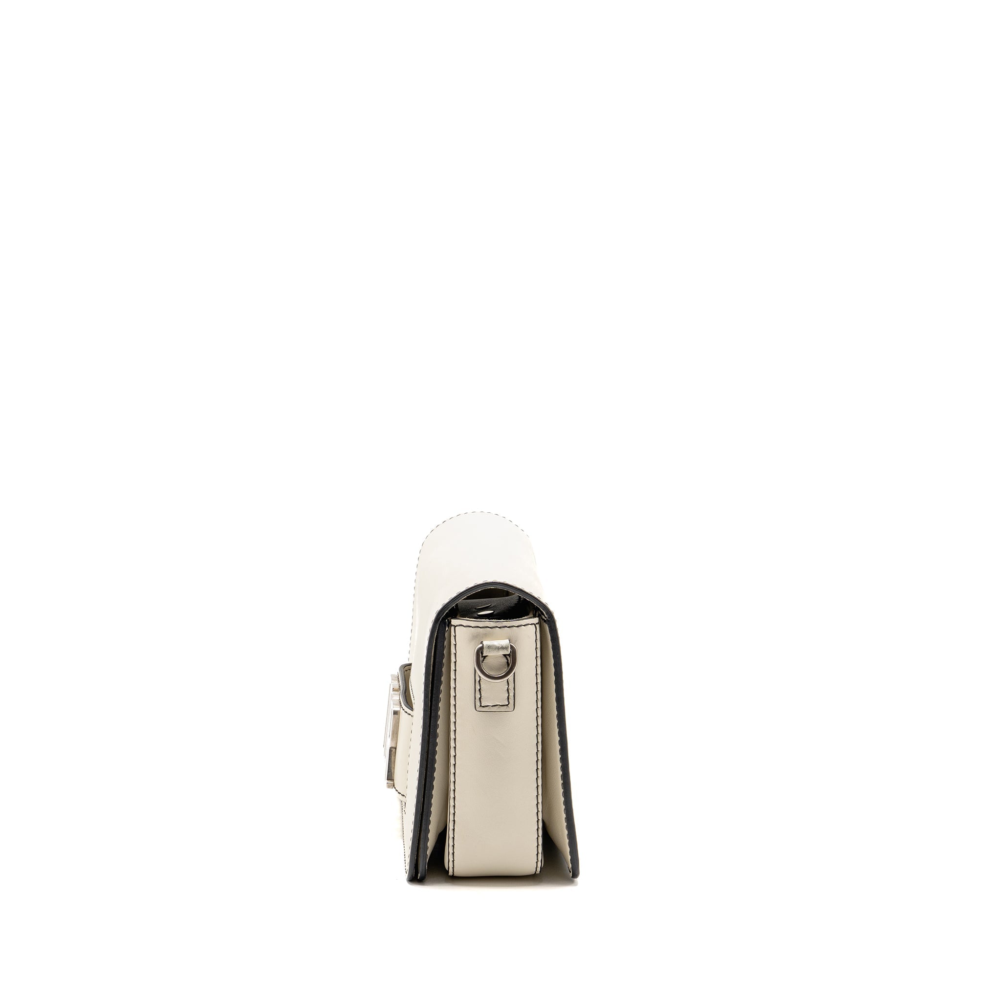 DIOR DIOREVOLUTION FLAP BAG CALFSKIN WHITE SHW