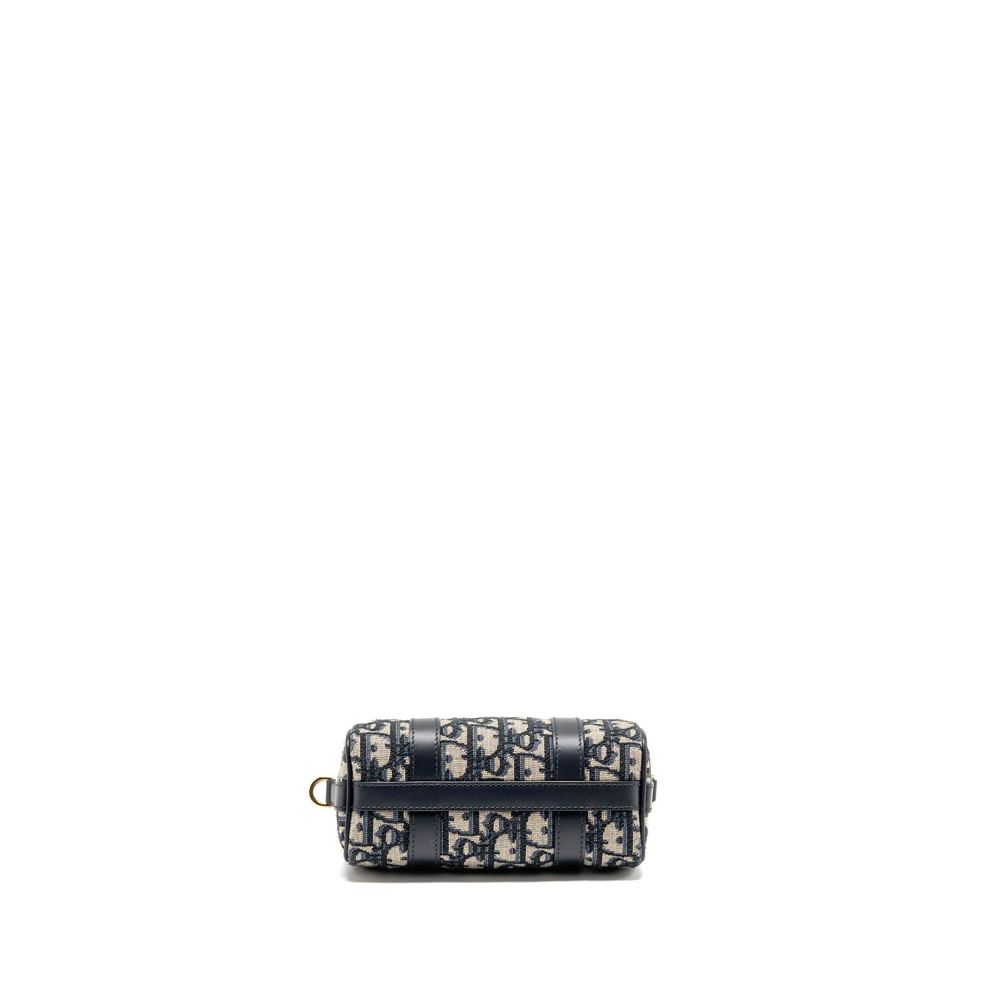 DIOR GROOVE 17 BAG NANO BLUE OBLIQUE CANVAS GHW