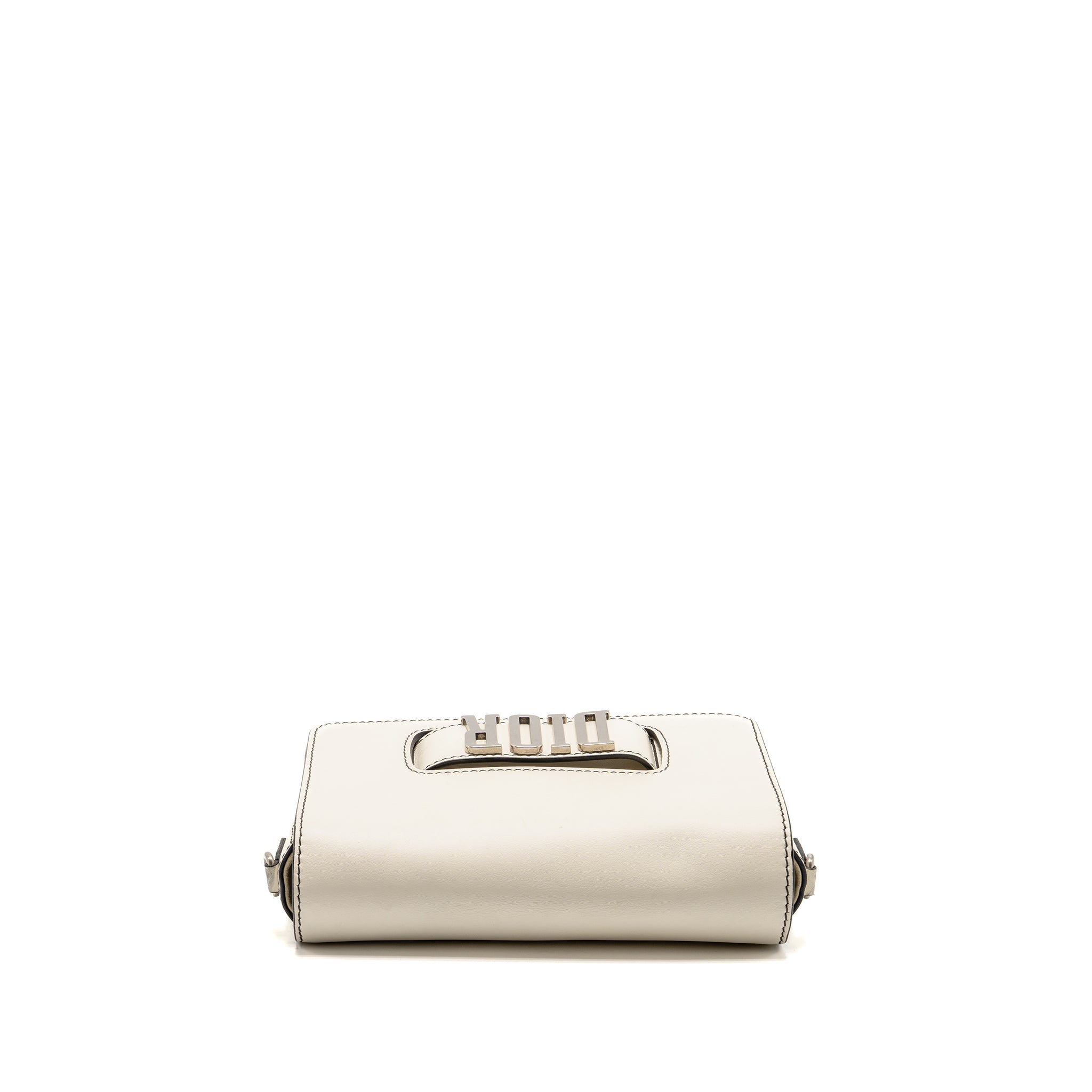 DIOR DIOREVOLUTION FLAP BAG CALFSKIN WHITE SHW