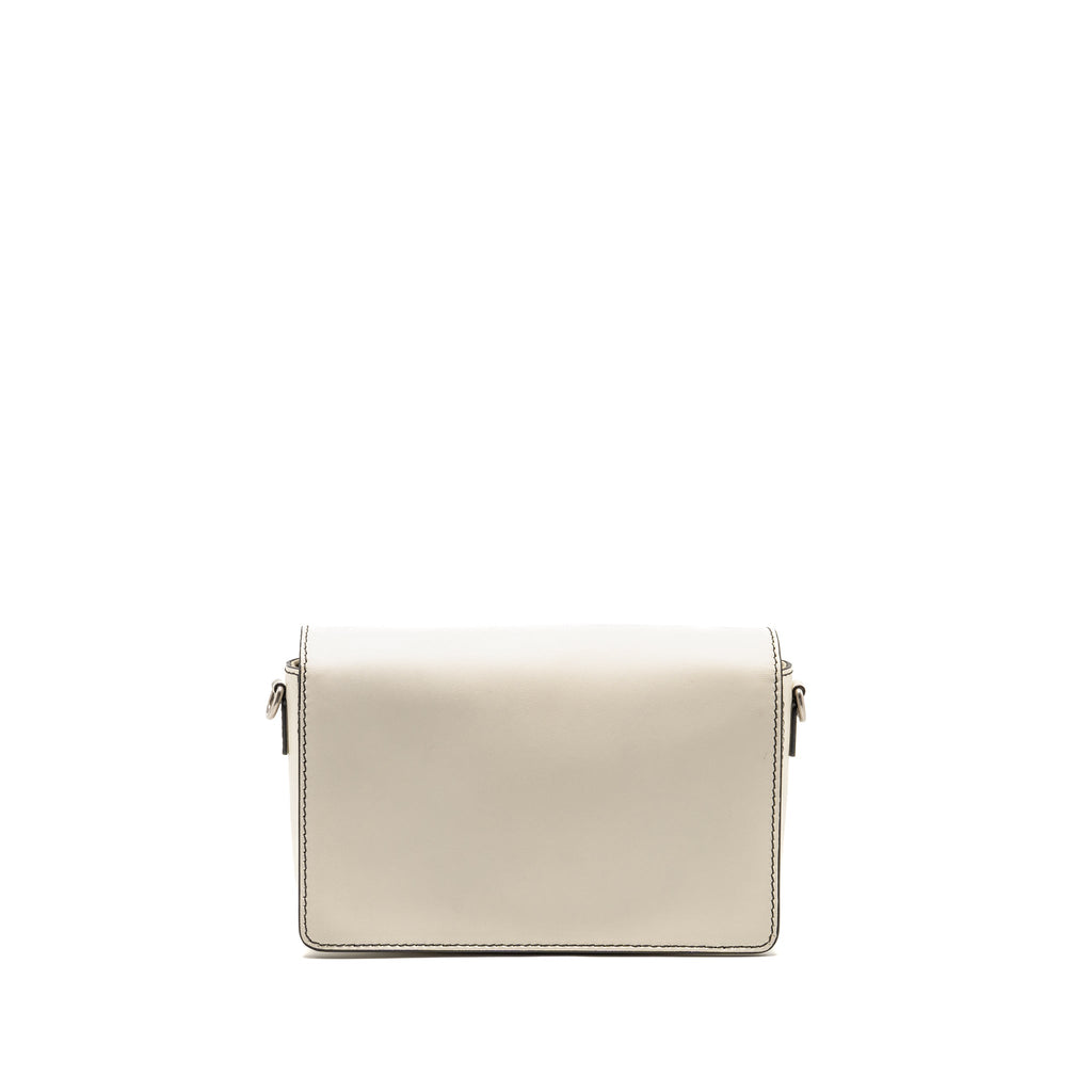 DIOR DIOREVOLUTION FLAP BAG CALFSKIN WHITE SHW