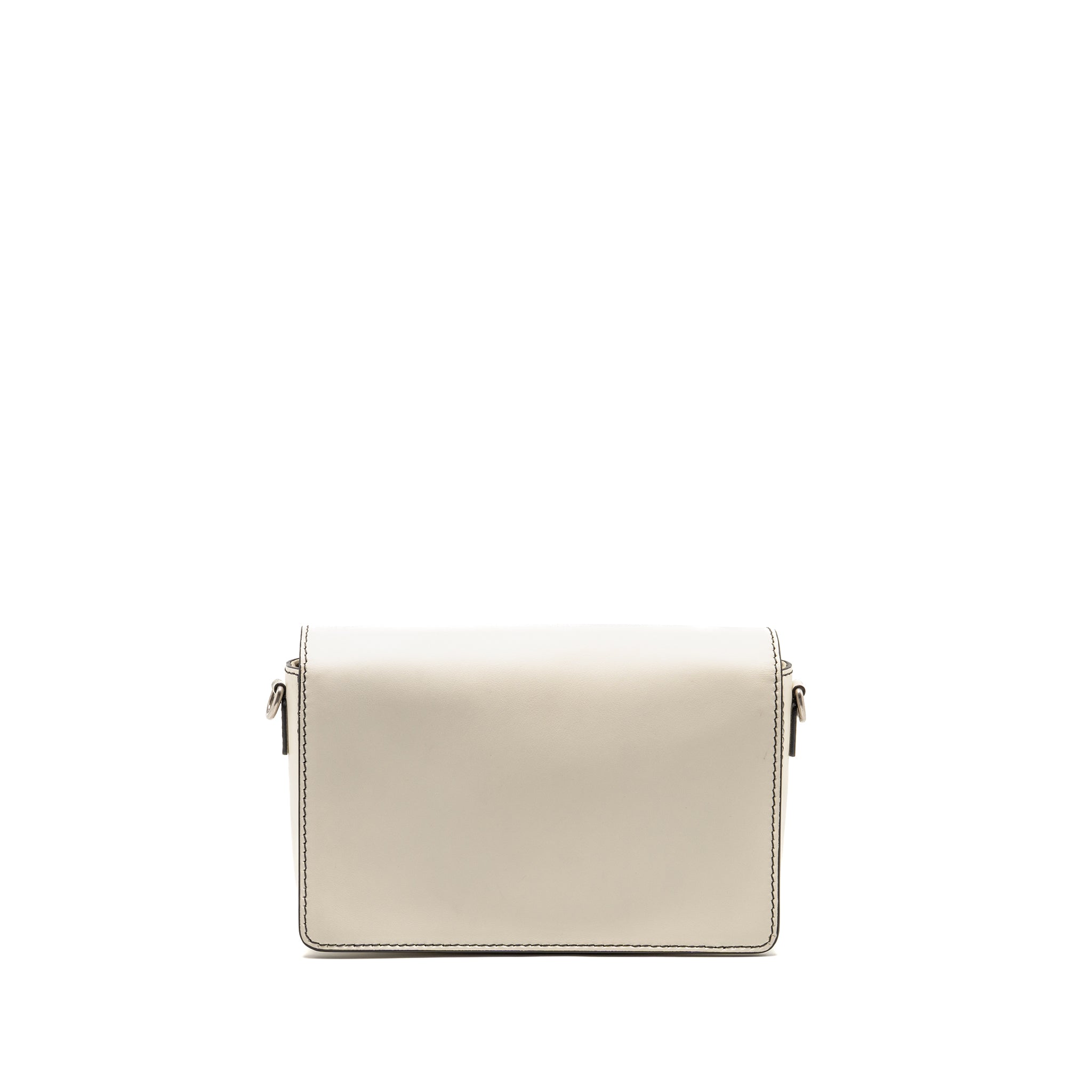 DIOR DIOREVOLUTION FLAP BAG CALFSKIN WHITE SHW