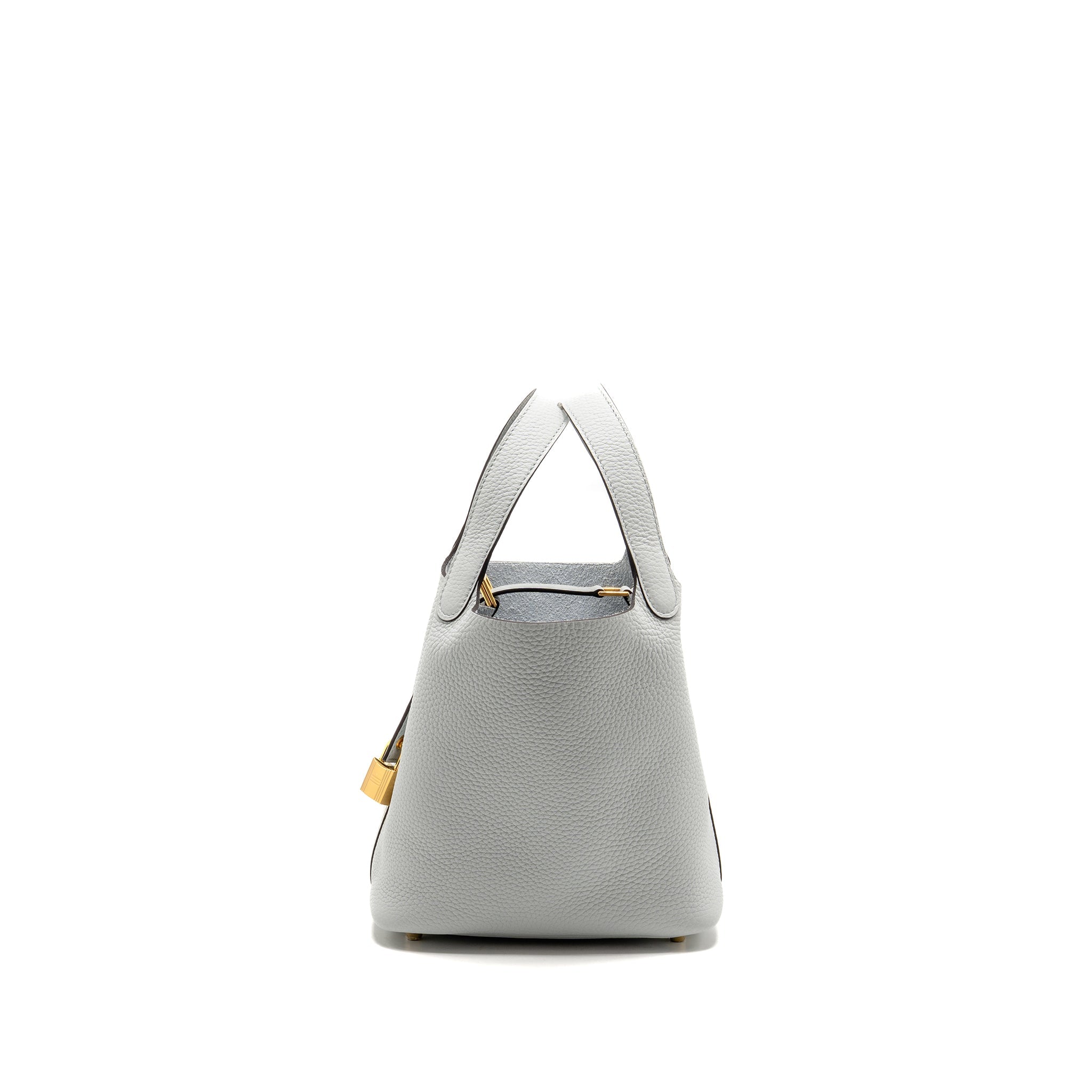 HERMES PICOTIN 18 CLEMENCE BLEU PALE GHW