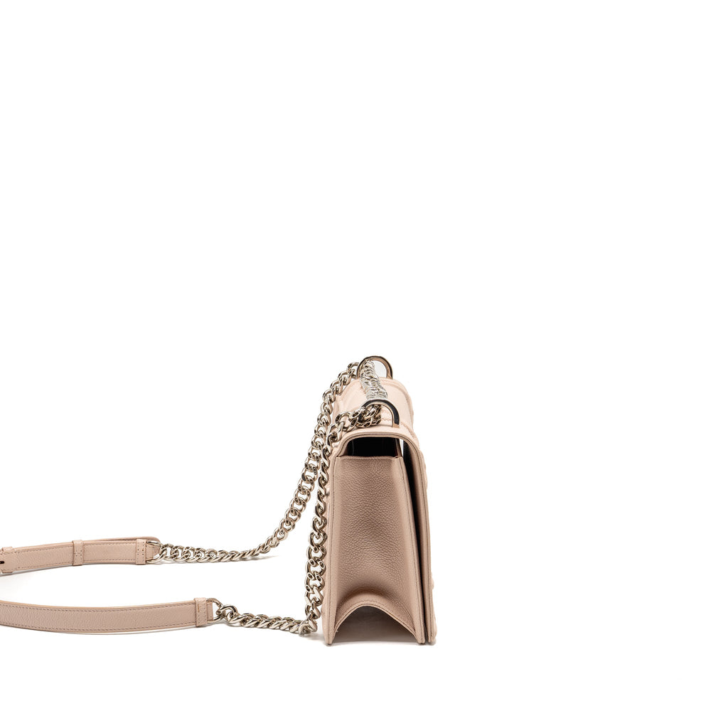 DIOR MEDIUM DIORAMA GRAINED CALFSKIN LIGHT PINK SHW