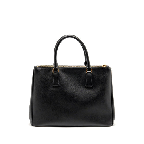 PRADA LARGE SAFFIANO TOTE BAG LEATHER BLACK GHW