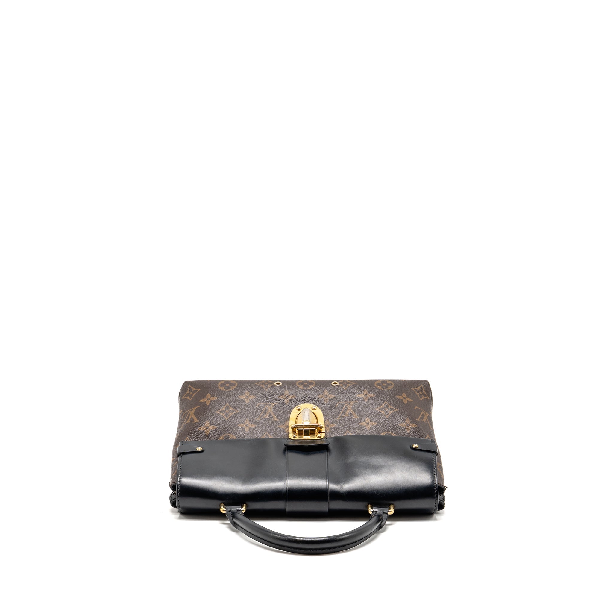 LOUIS VUITTON ONE HANDLE MM MONOGRAM CANVAS/ LEATHER BLACK GHW