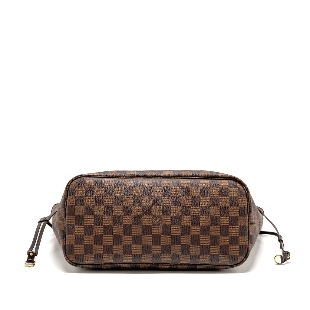 LOUIS VUITTON NEVERFULL MM DAMIER EBENE CANVAS GHW