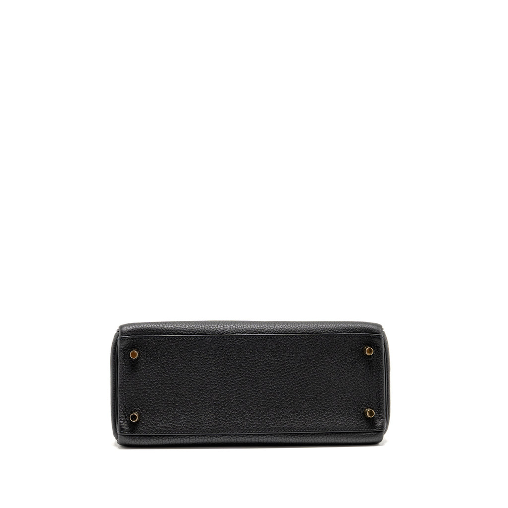 HERMES KELLY 28 TOGO BLACK GHW