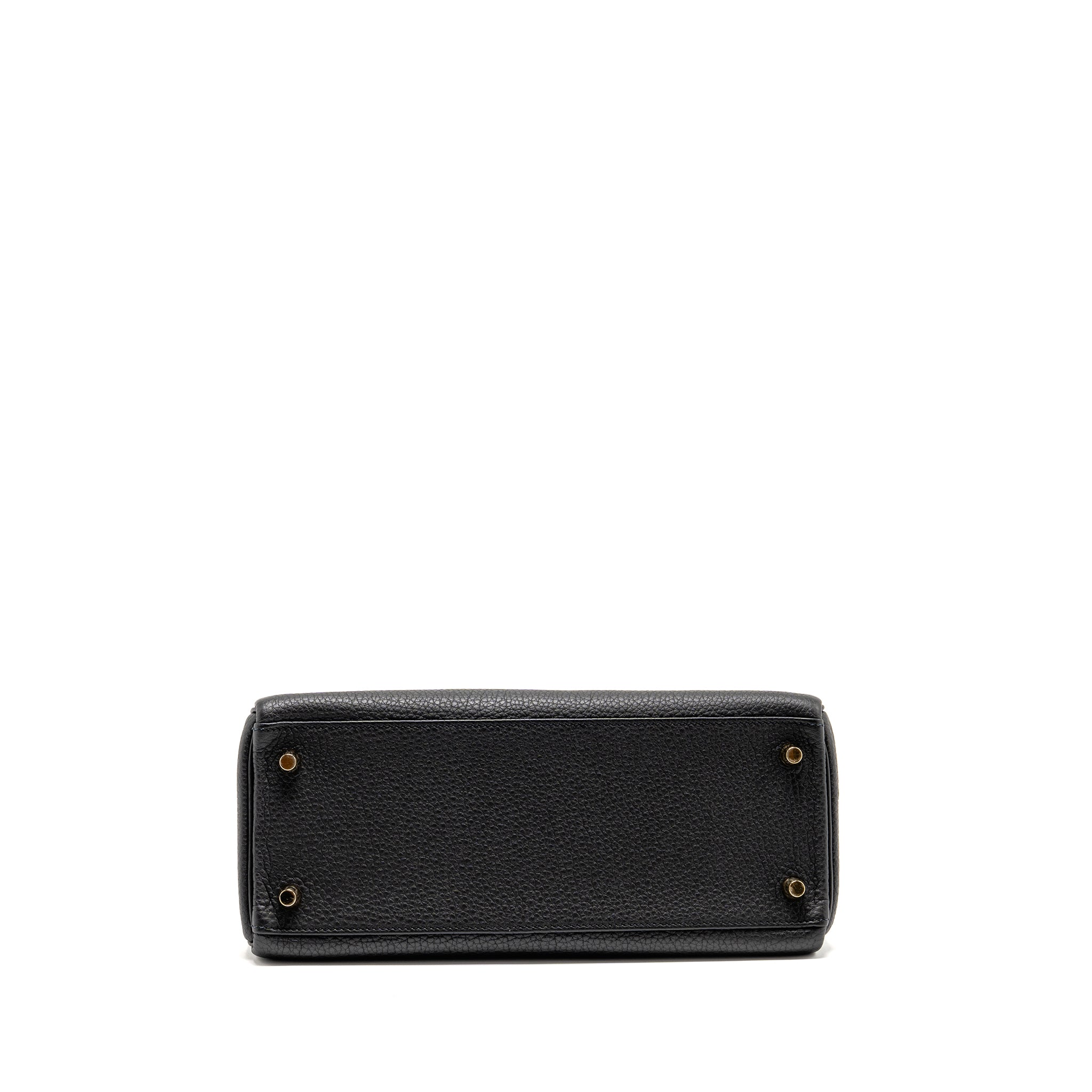 HERMES KELLY 28 TOGO BLACK GHW