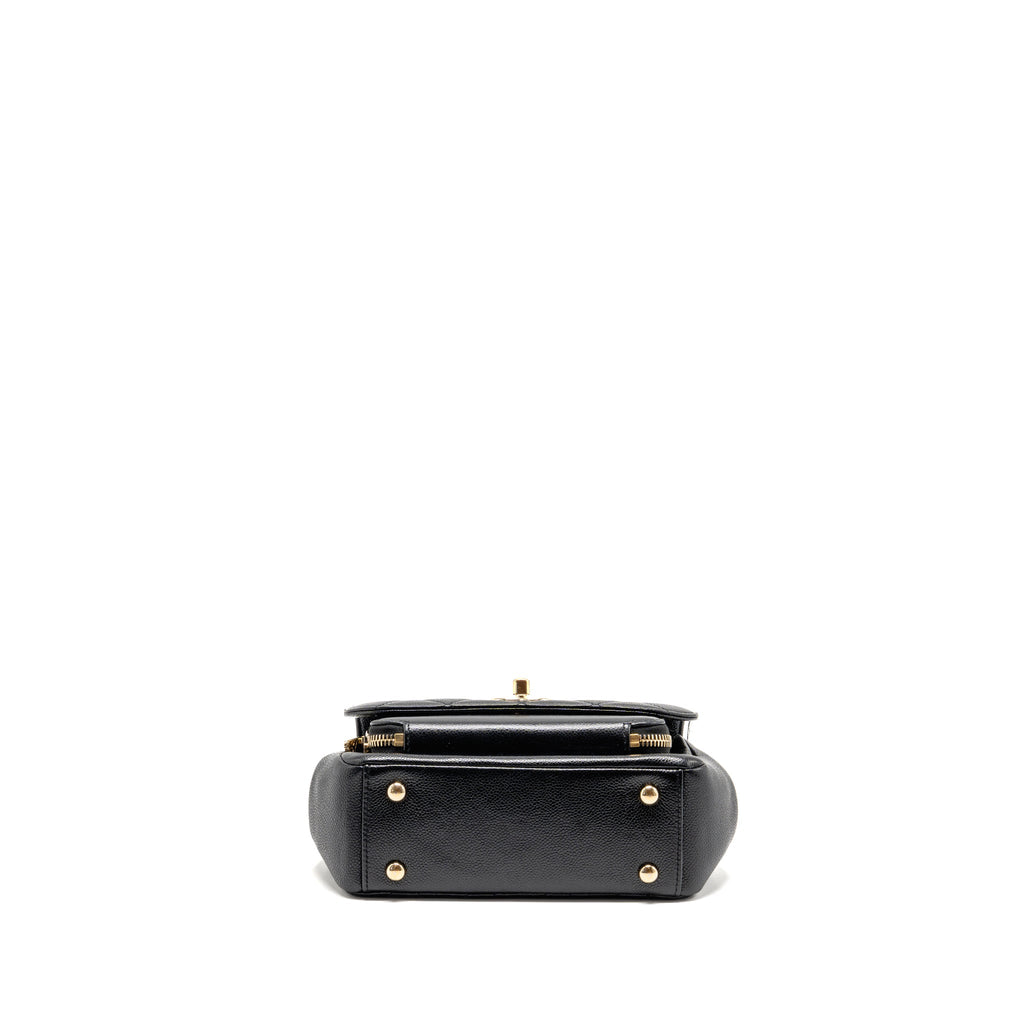 CHANEL SMALL BUSINESS AFFINITY CAVIAR BLACK LGHW