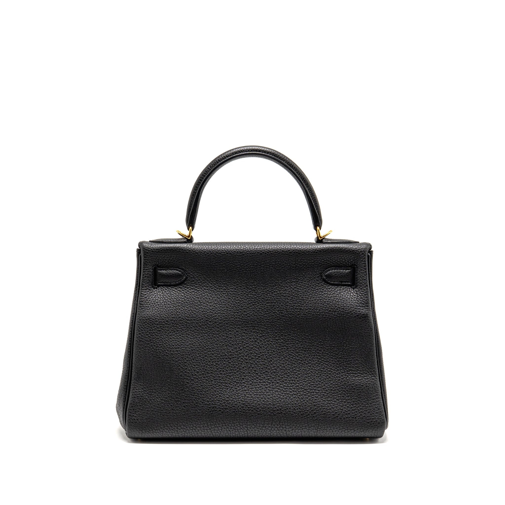 HERMES KELLY 28 TOGO BLACK GHW