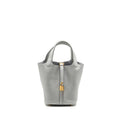 HERMES PICOTIN 18 CLEMENCE BLEU PALE GHW