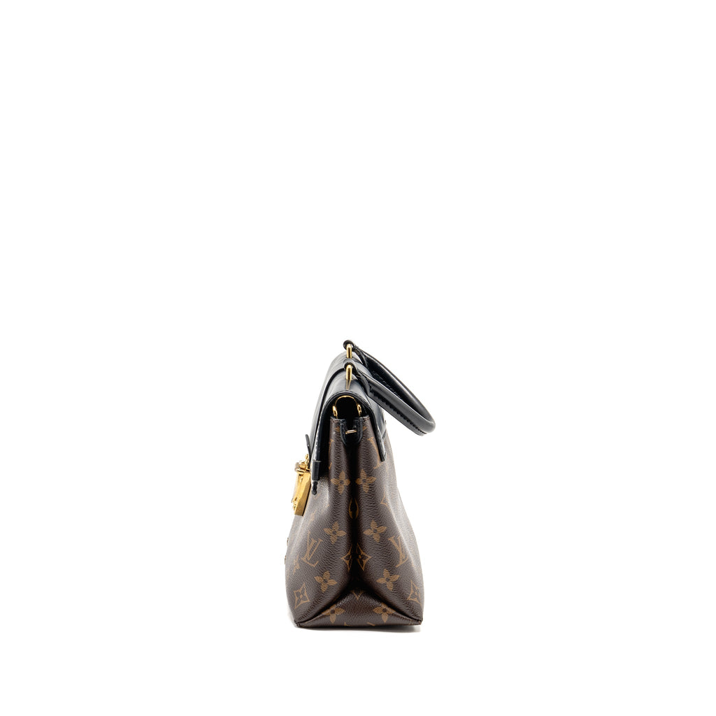 LOUIS VUITTON ONE HANDLE MM MONOGRAM CANVAS/ LEATHER BLACK GHW