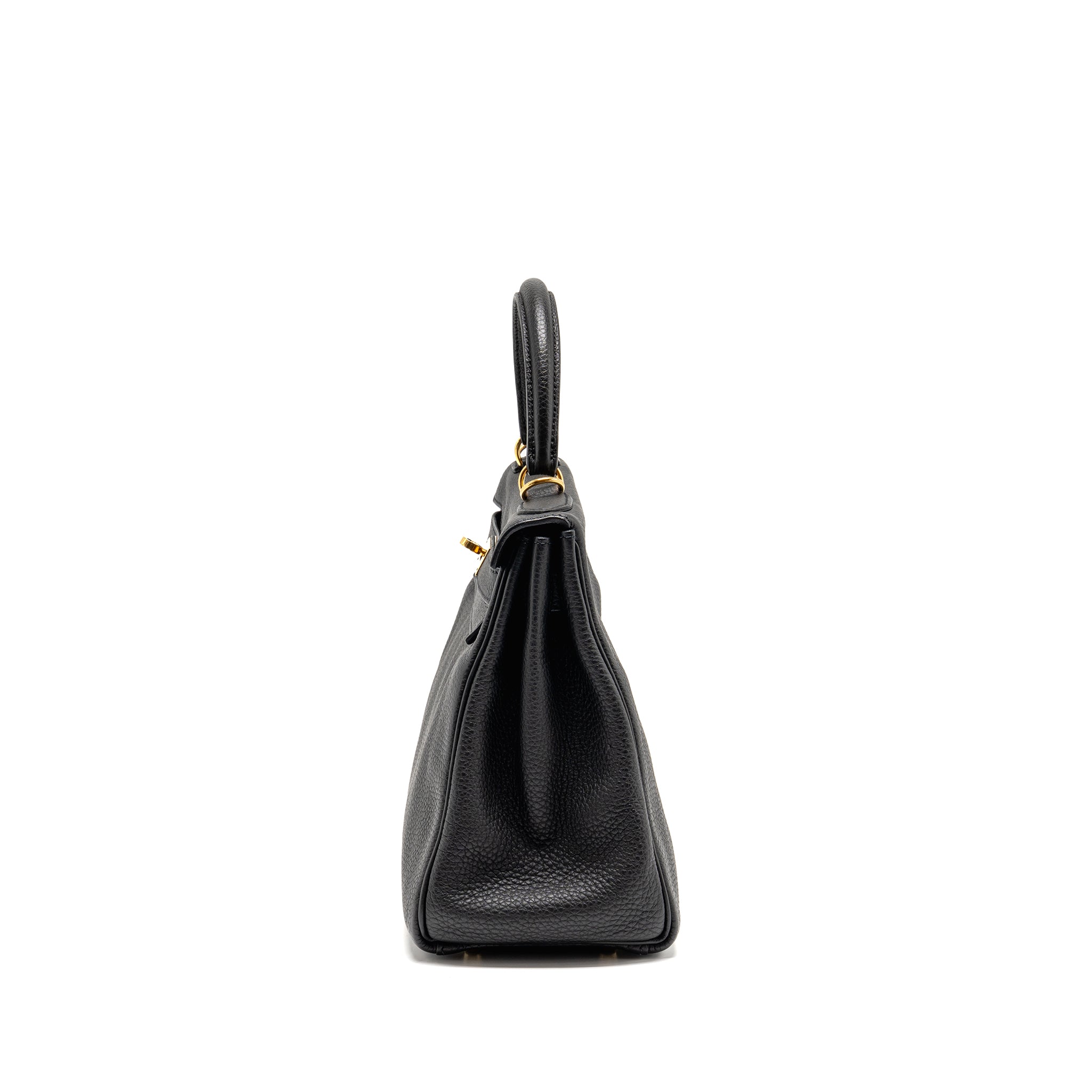 HERMES KELLY 28 TOGO BLACK GHW
