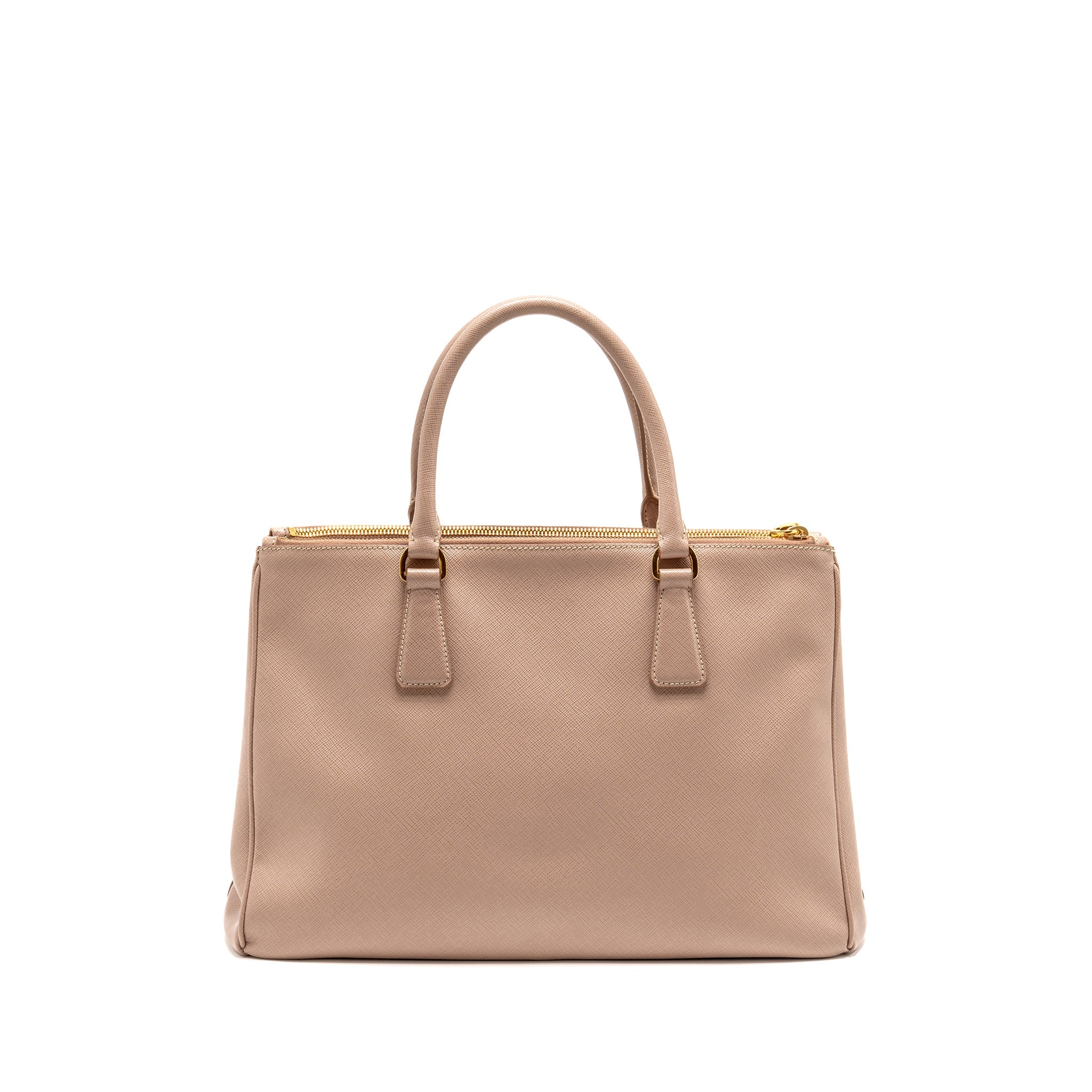 PRADA LARGE SAFFIANO TOTE BAG GALLERIA SAFFIANO LEATHER CAMMEO GHW