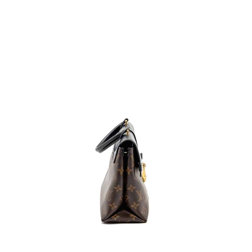 LOUIS VUITTON ONE HANDLE MM MONOGRAM CANVAS/ LEATHER BLACK GHW