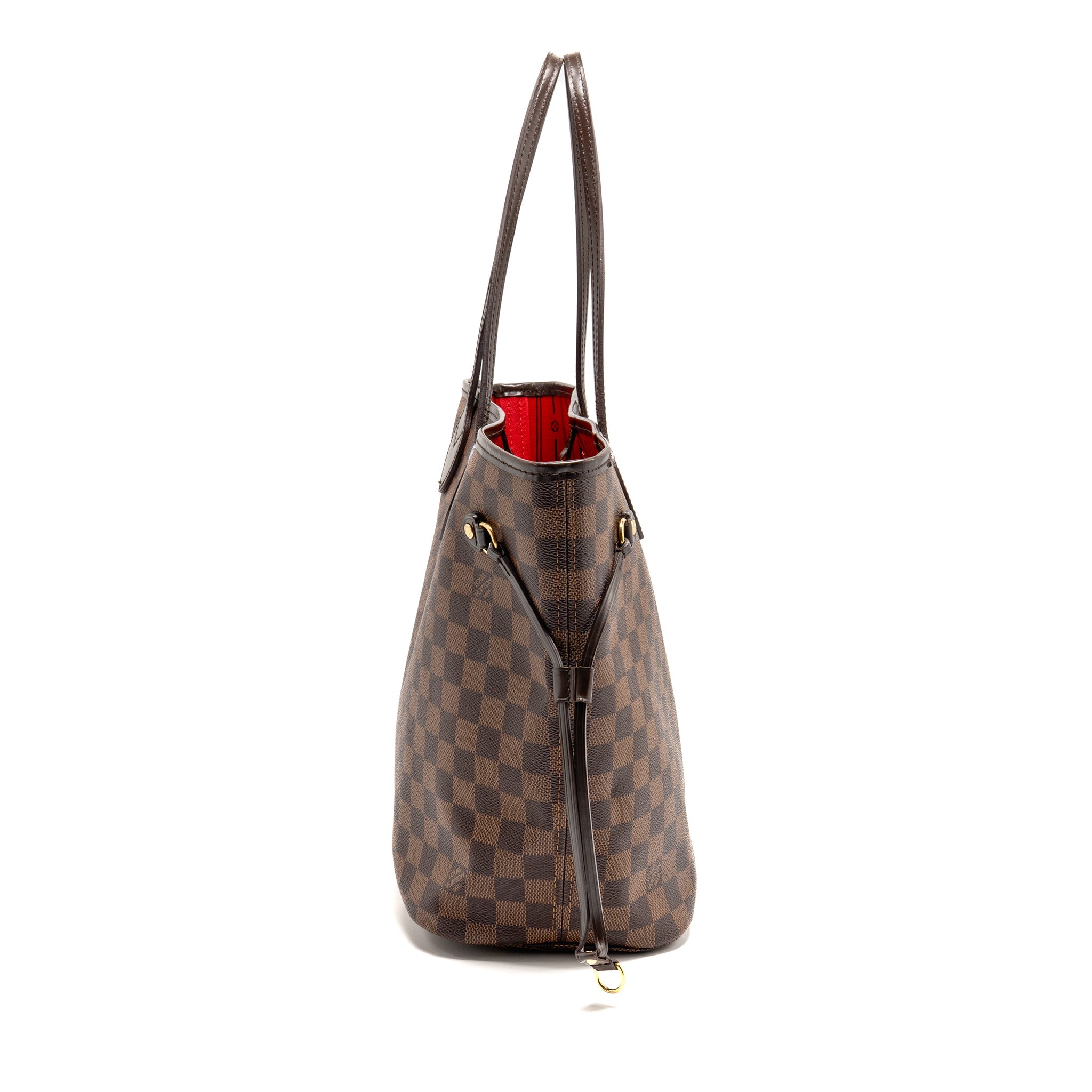 LOUIS VUITTON NEVERFULL MM DAMIER EBENE CANVAS GHW