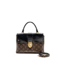 LOUIS VUITTON ONE HANDLE MM MONOGRAM CANVAS/ LEATHER BLACK GHW