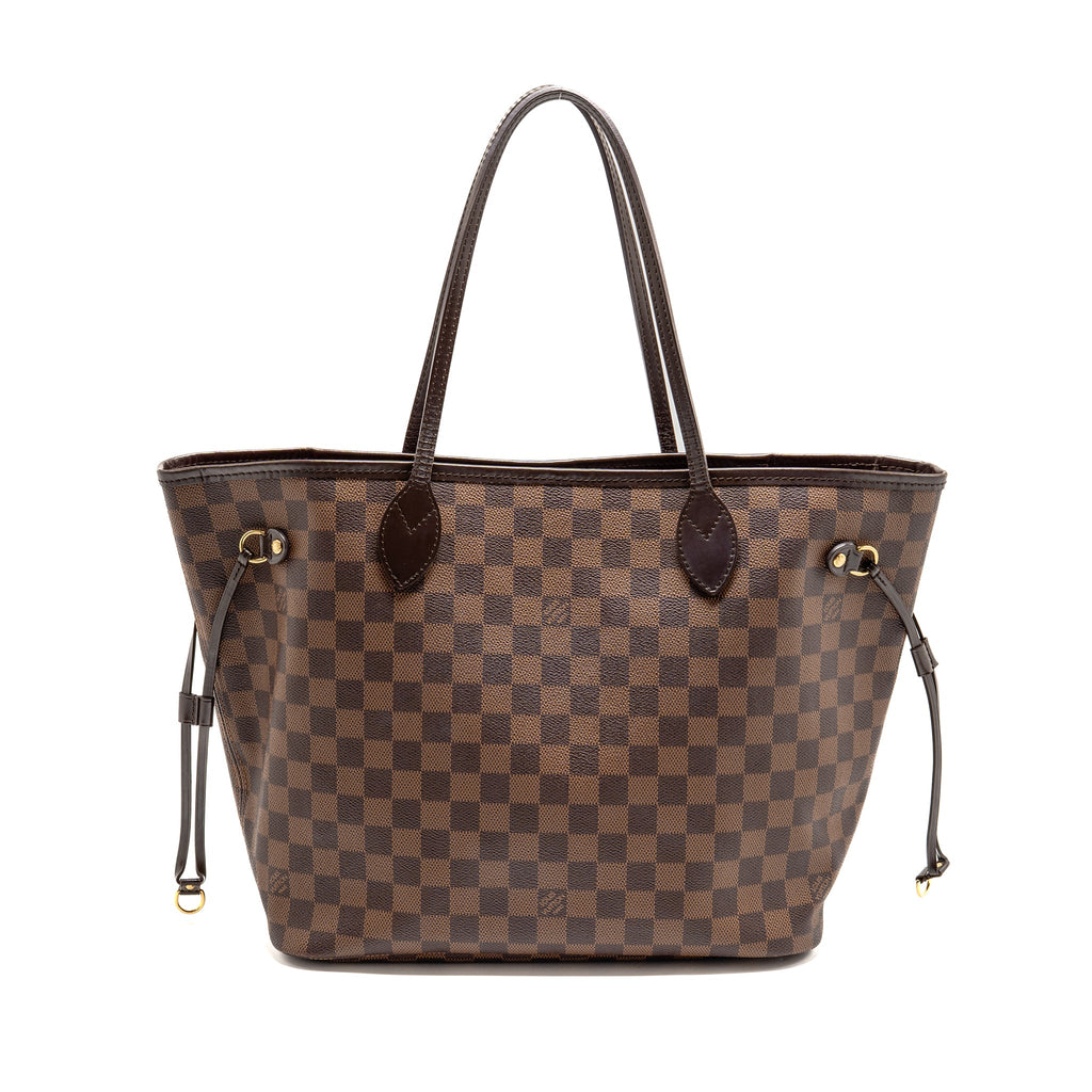 LOUIS VUITTON NEVERFULL MM DAMIER EBENE CANVAS GHW