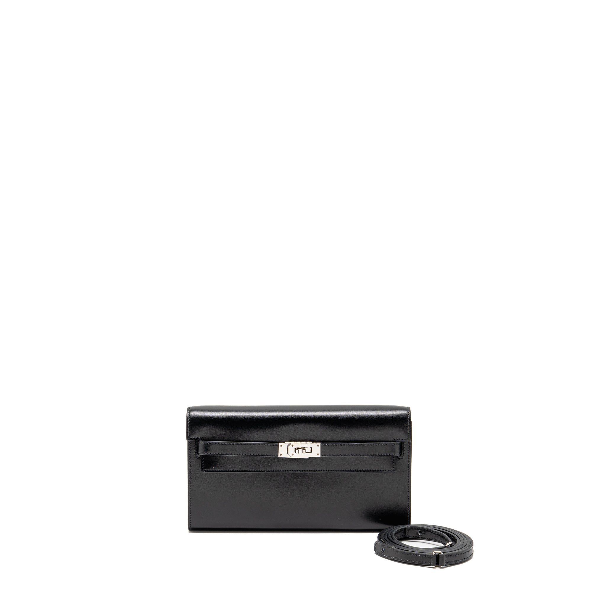 HERMES KELLY TO GO BOX BLACK SHW