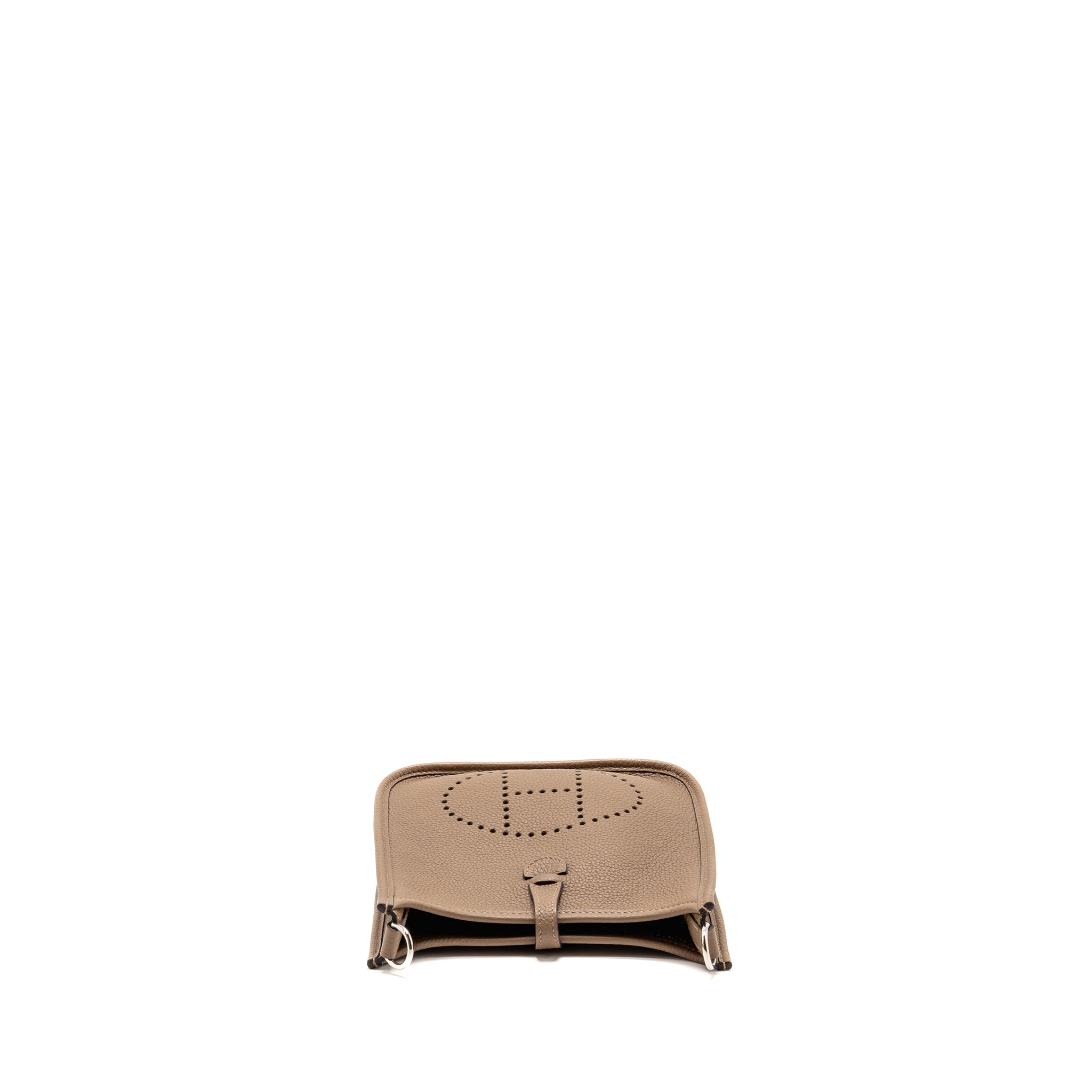 HERMES MINI EVELYNE CLEMENCE BEIGE MARFA / MULTICOLOR SHOULDER STRAP SHW