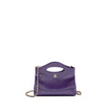 CHANEL MINI 31 CLUTCH WITH CHAIN SHINY CALFSKIN PURPLE LGHW (MICROCHIP)