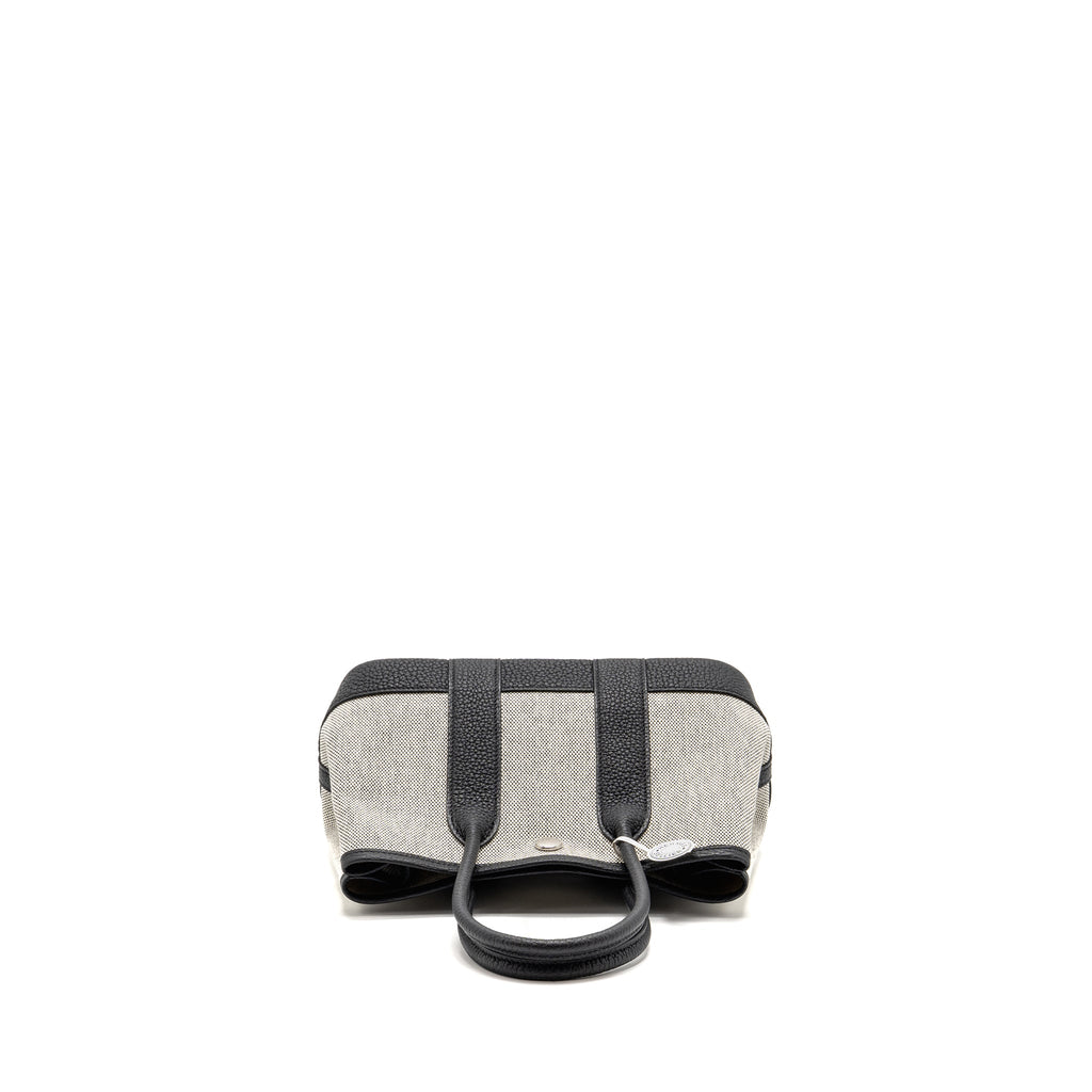 HERMES NEO GARDEN PARTY 23 NEGONDA / CANVAS ECRU / BLACK SHW