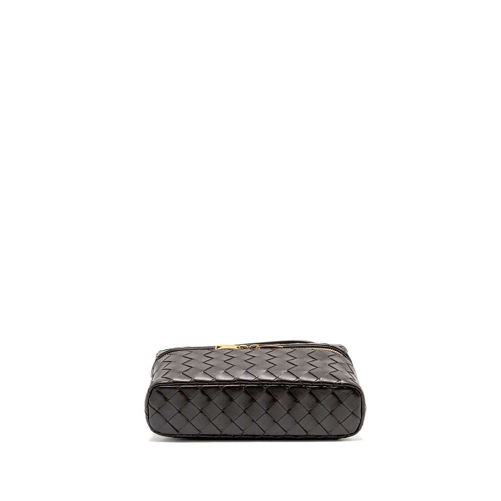 BOTTEGA VENETA BANG BANG VANITY CASE WITH STRAP INTRECCIATO LEATHER FONDANT GHW
