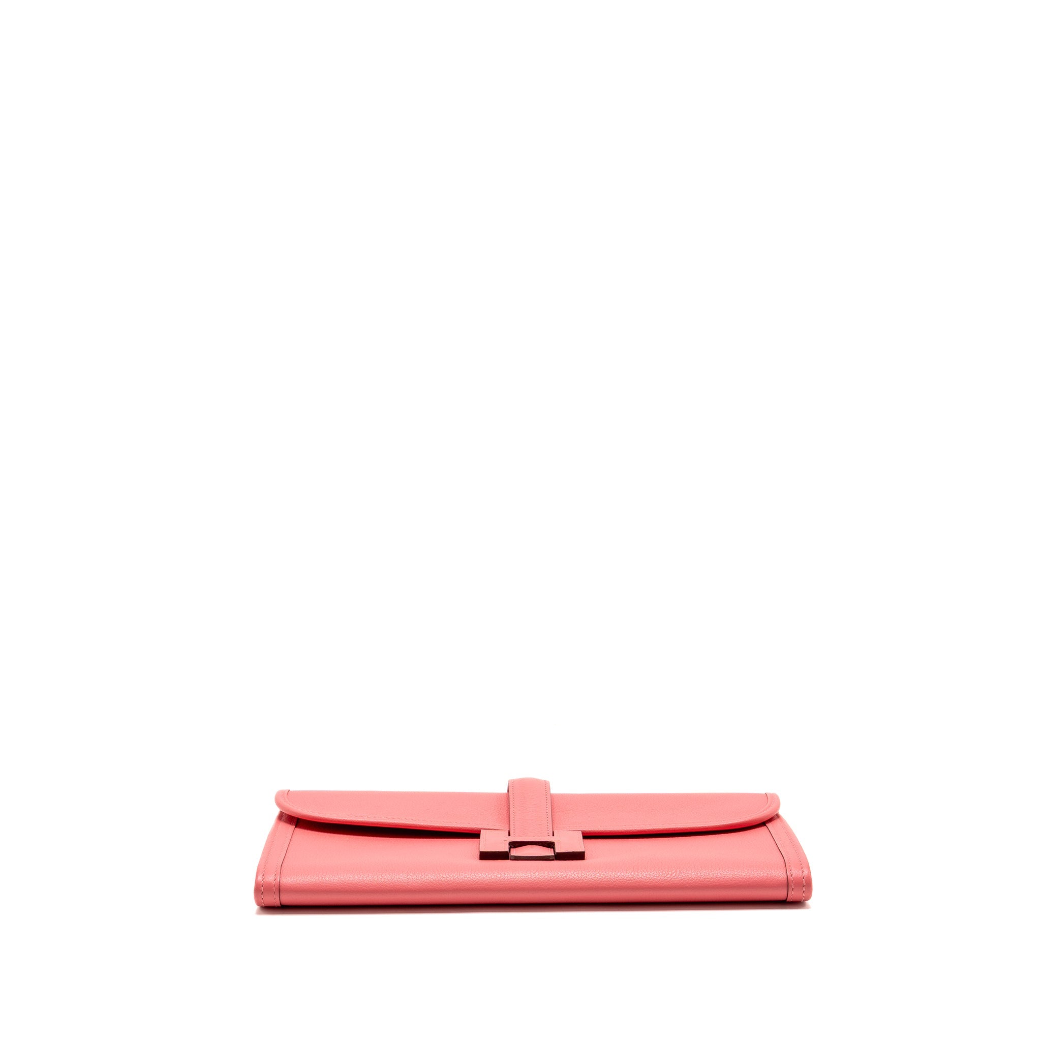 HERMES JIGE ELAN CLUTCH EVERCOLOR ROSE AZALEE