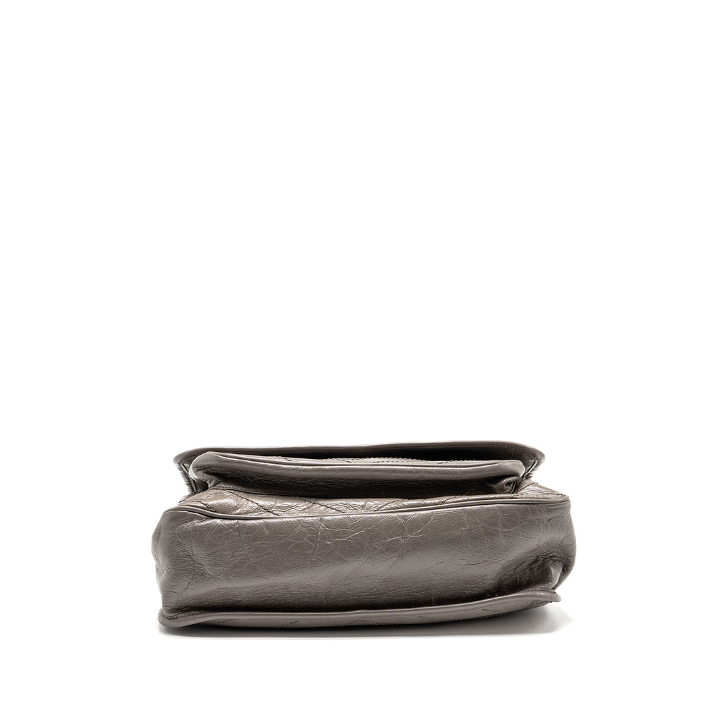 SAINT LAURENT / YSL LARGE NIKI BAG CALFSKIN GREY SHW