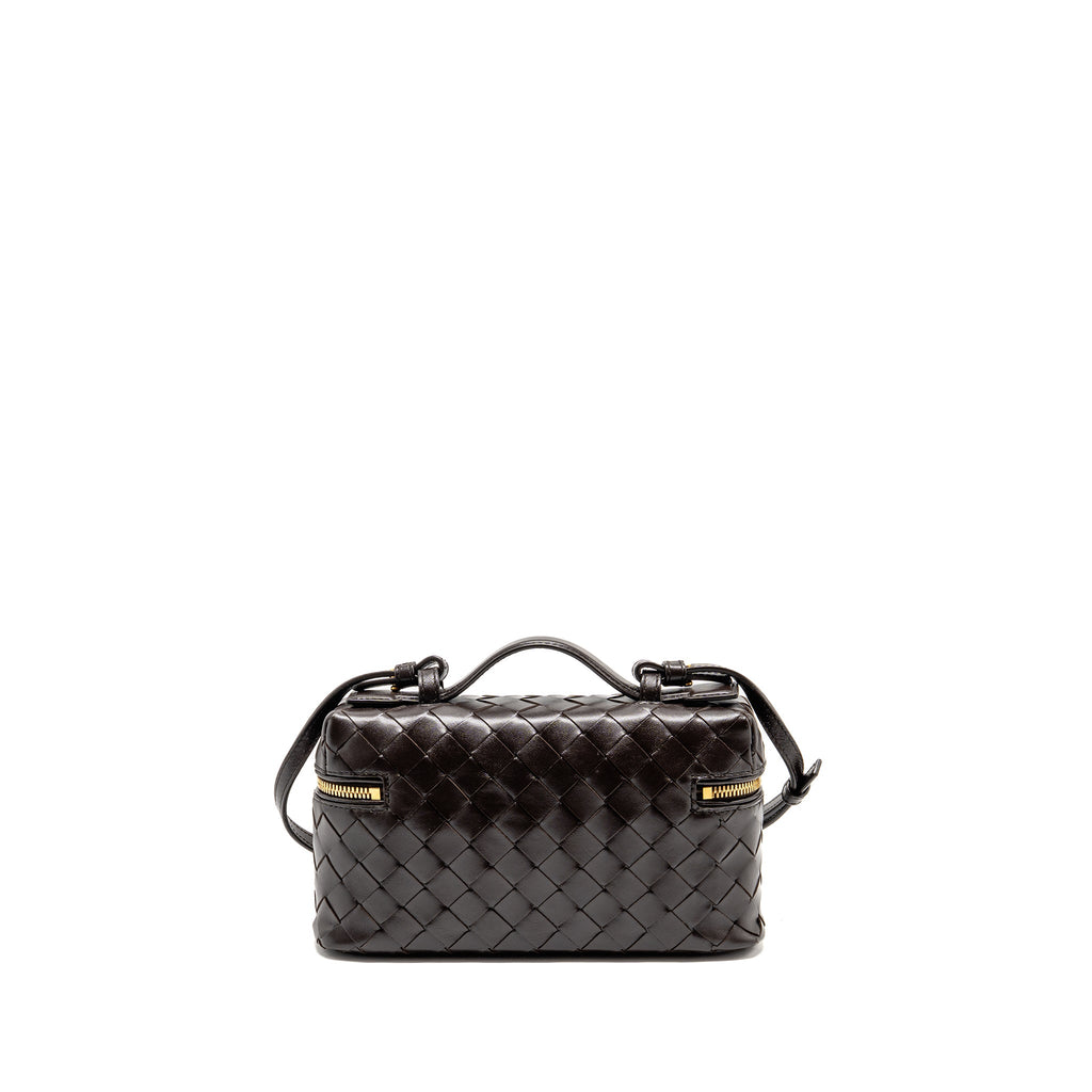 BOTTEGA VENETA BANG BANG VANITY CASE WITH STRAP INTRECCIATO LEATHER FONDANT GHW