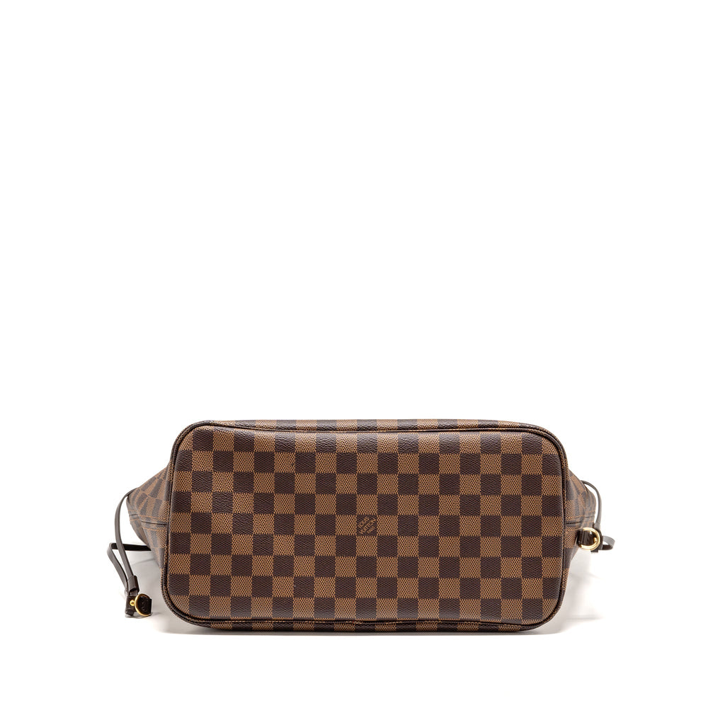 LOUIS VUITTON NEVERFULL MM DAMIER EBENE CANVAS GHW