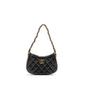 CHANEL 23K SMALL 19 HOBO SHOULDER BAG CALFSKIN BLACK GHW (MICROCHIP)