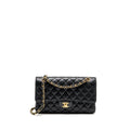 CHANEL MEDIUM CLASSIC DOUBLE FLAP BAG CAVIAR BLACK GHW