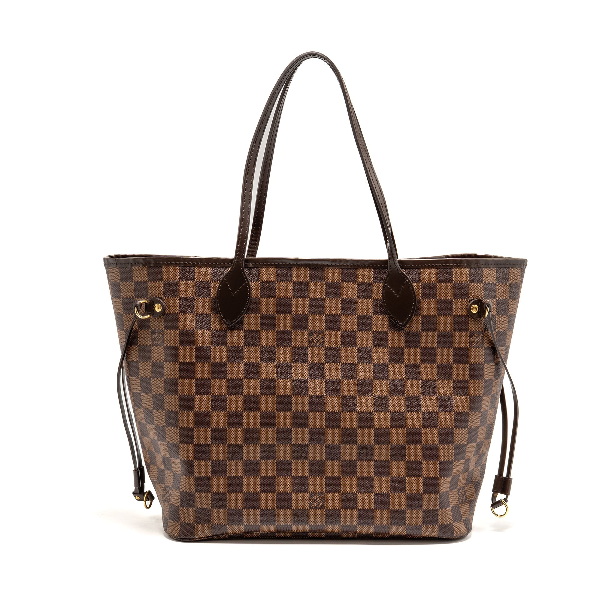 LOUIS VUITTON NEVERFULL MM DAMIER EBENE CANVAS GHW