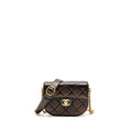 CHANEL 21S MOON MESSENGER BAG CALFSKIN BLACK GHW