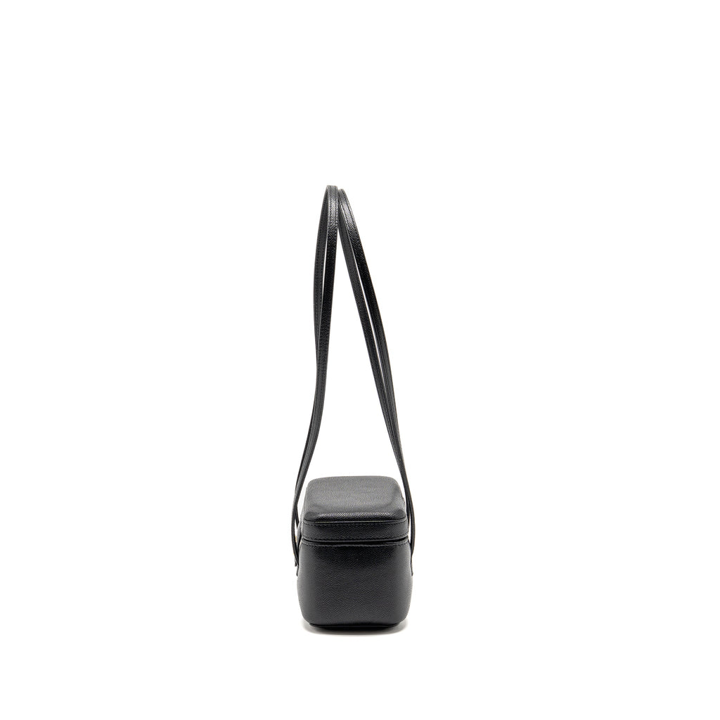 CHANEL 26P PREPPY COCO MINI VANITY SHOULDER BAG CAVIAR BLACK GHW (MICROCHIP)