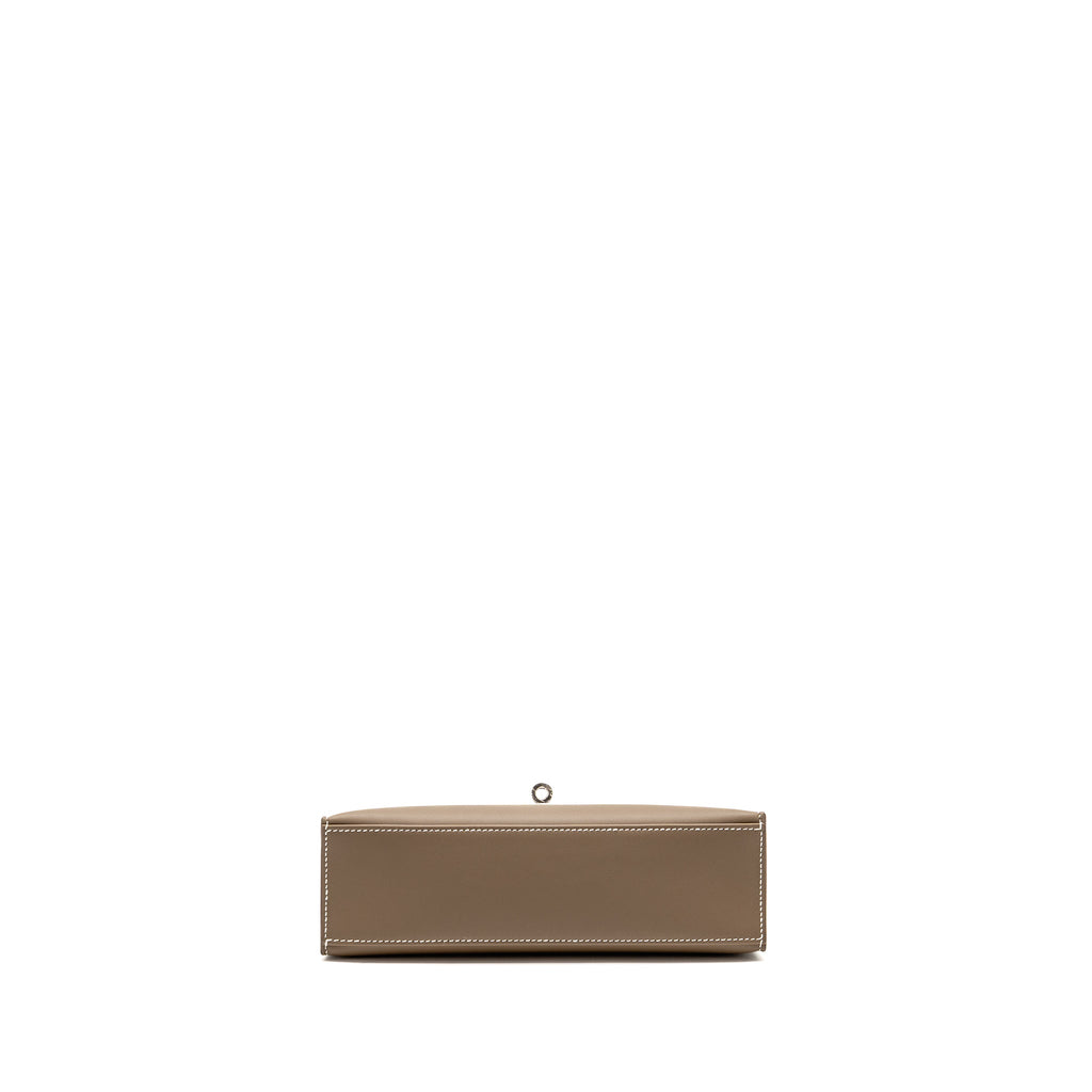 HERMES KELLY POCHETTE SWIFT ETOUPE SHW