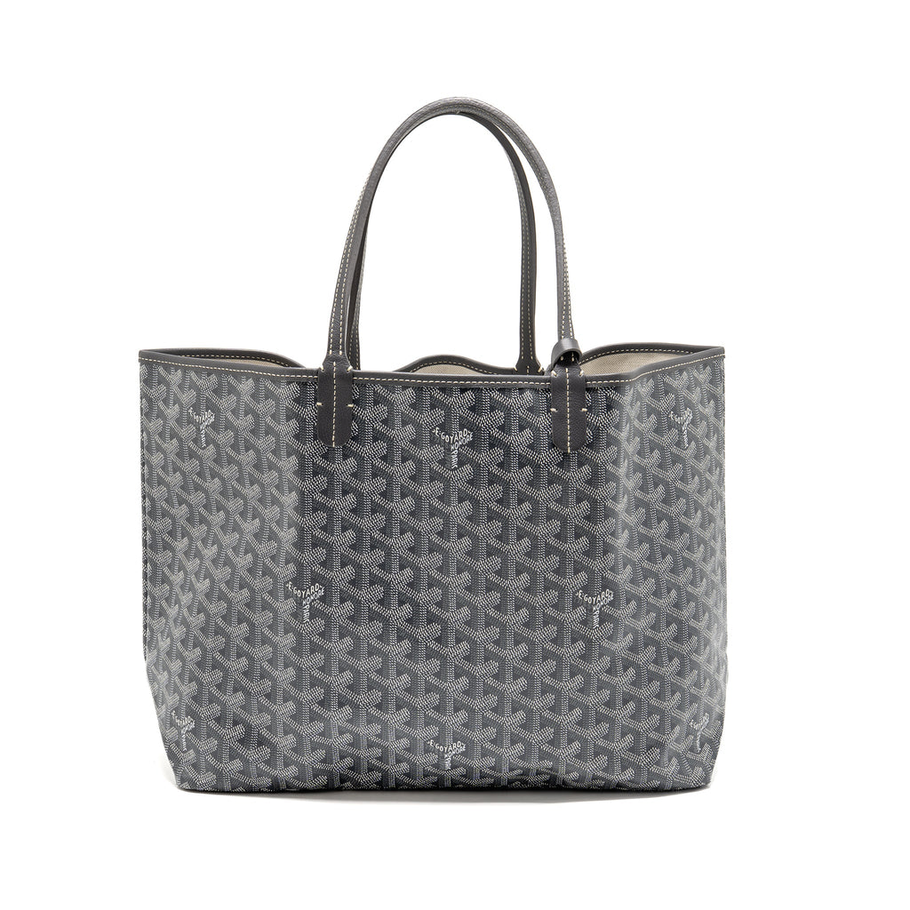 GOYARD SAINT LOUIS PM TOTE GOYARDLINE CANVAS GREY SHW